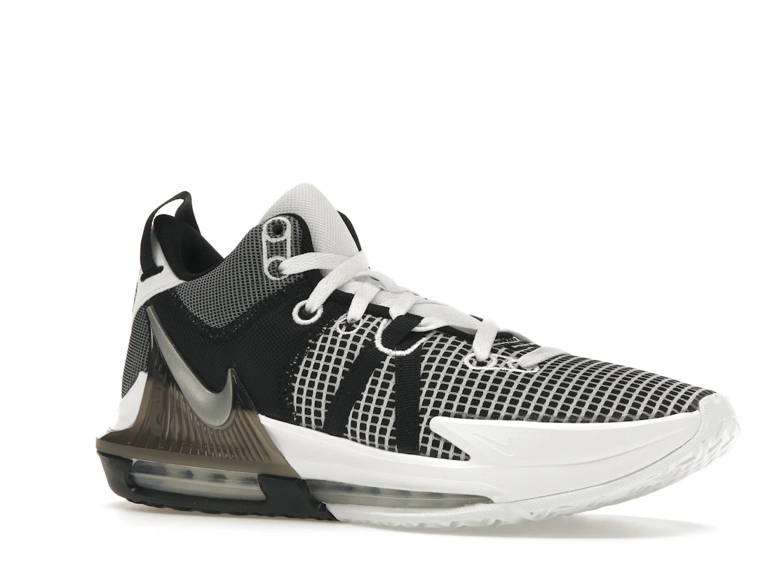 Nike LeBron Witness 7 White Black Metallic Silver