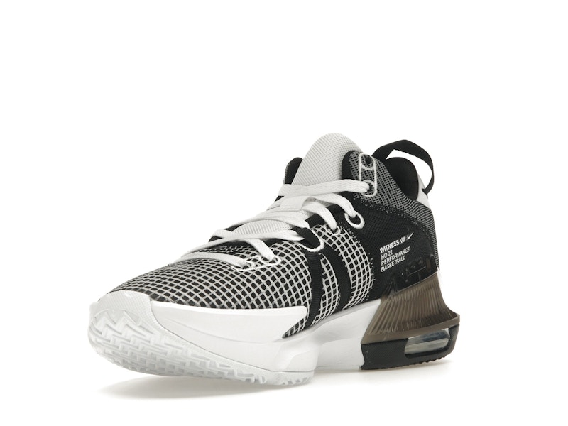 Nike LeBron Witness 7 White Black Metallic Silver