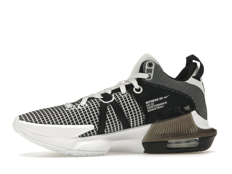 Nike LeBron Witness 7 White Black Metallic Silver