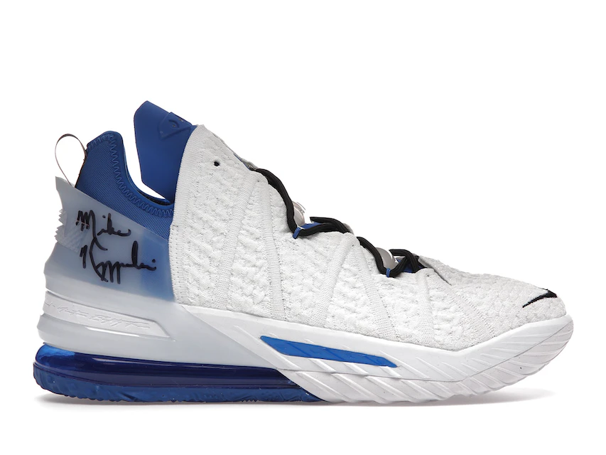 Nike LeBron XVIII Duke Player Exclusive (Signed by Coach K) ESPN x The V Foundation Charity Campaign 0