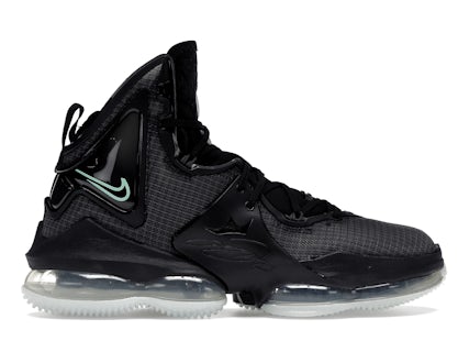 Nike LeBron 19 Black Anthracite Green Glow Men's CZ0203-003 US