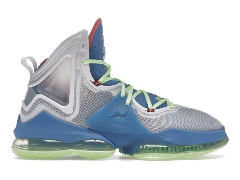Nike LeBron 19 Dutch Blue Lime Glow Men s DC9339 400 DC9341 400 US
