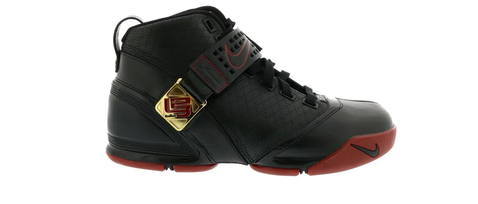 Nike LeBron 5 Black Crimson Metallic Gold 0