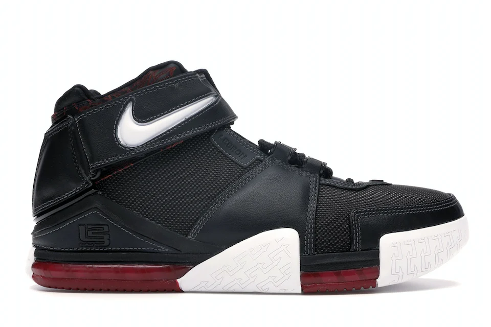 Nike LeBron Zoom 2 Black Crimson 0