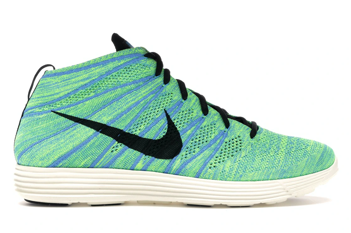 Nike Lunar Flyknit Chukka Blue Glow Volt
