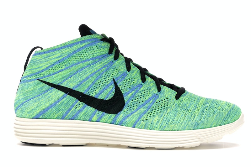 Nike Lunar Flyknit Chukka Blue Glow Volt