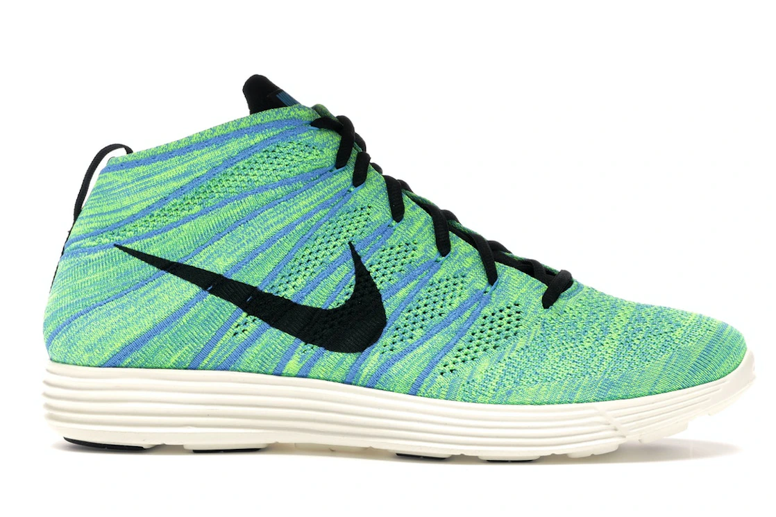 Nike Lunar Flyknit Chukka Blue Glow Volt