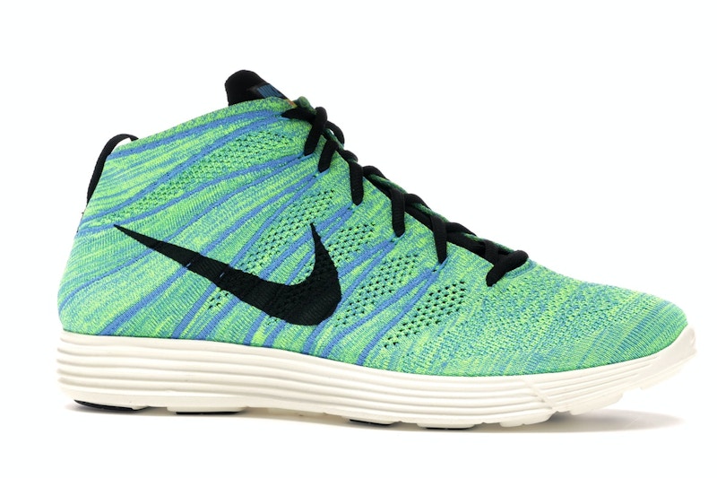 Nike Lunar Flyknit Chukka Blue Glow Volt