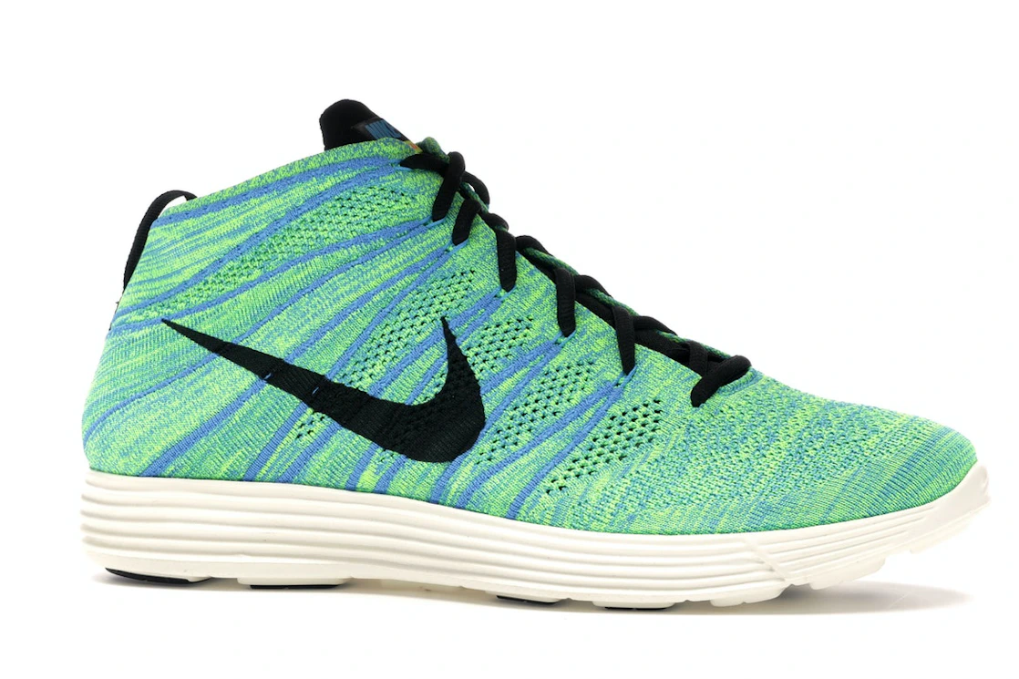 Nike Lunar Flyknit Chukka Blue Glow Volt