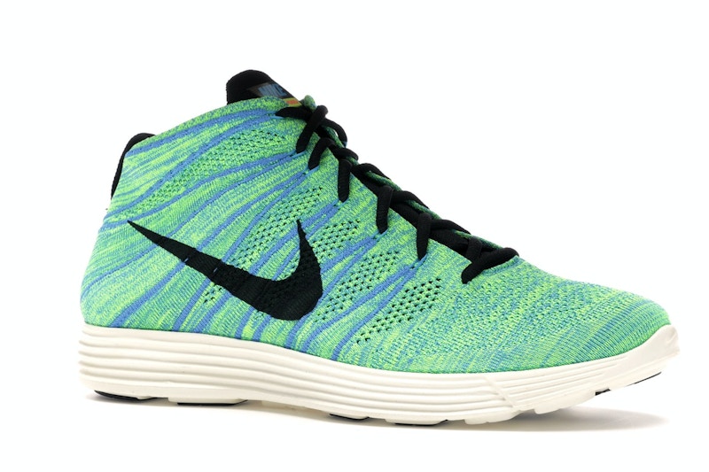 Nike Lunar Flyknit Chukka Blue Glow Volt