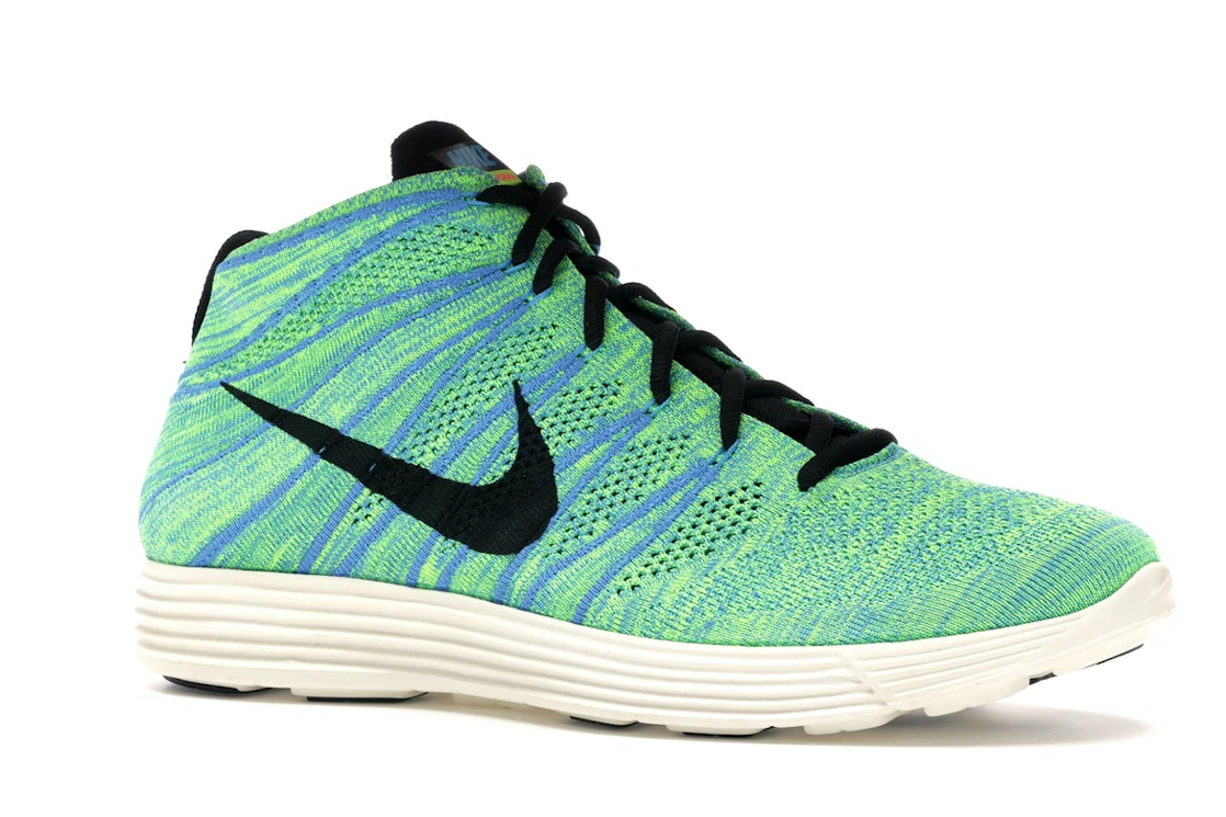 Nike Lunar Flyknit Chukka Blue Glow Volt