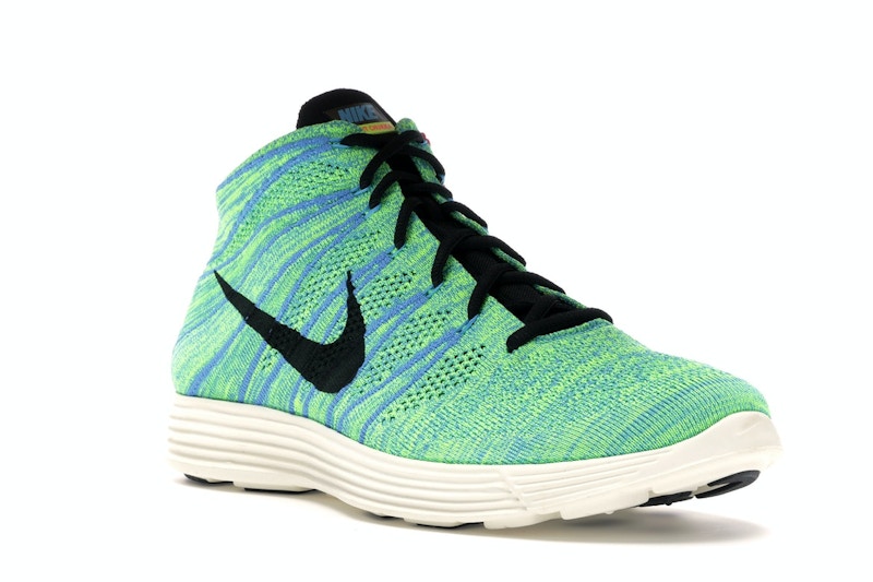 Nike Lunar Flyknit Chukka Blue Glow Volt
