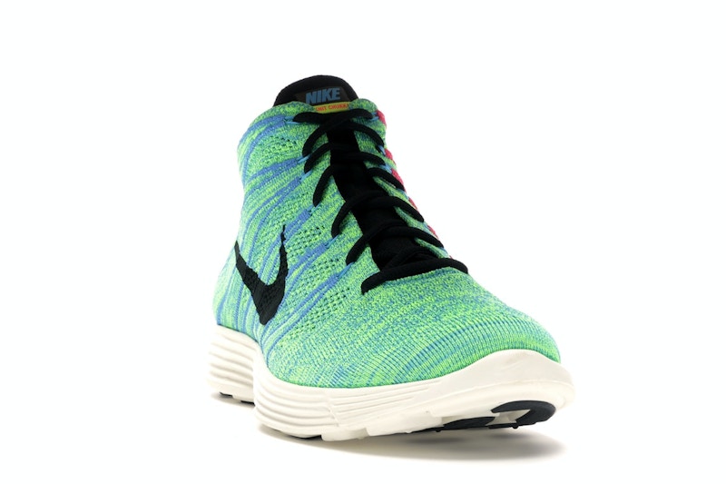 Nike Lunar Flyknit Chukka Blue Glow Volt