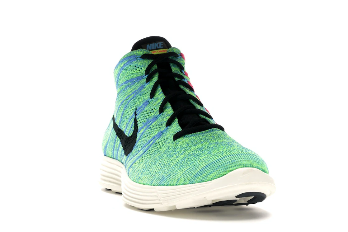 Nike Lunar Flyknit Chukka Blue Glow Volt