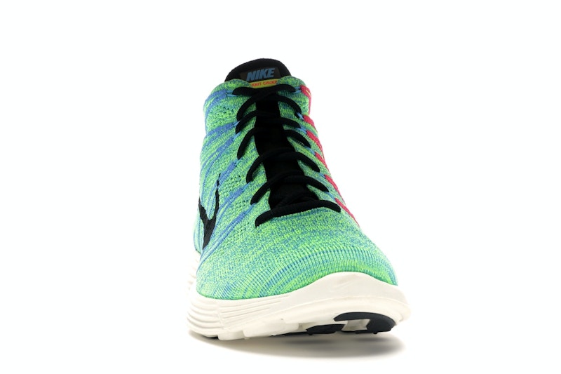 Nike Lunar Flyknit Chukka Blue Glow Volt
