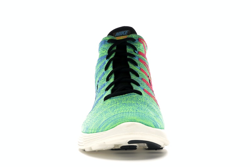 Nike Lunar Flyknit Chukka Blue Glow Volt