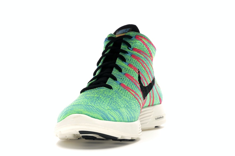 Nike Lunar Flyknit Chukka Blue Glow Volt