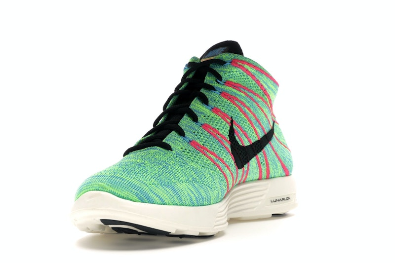 Nike Lunar Flyknit Chukka Blue Glow Volt