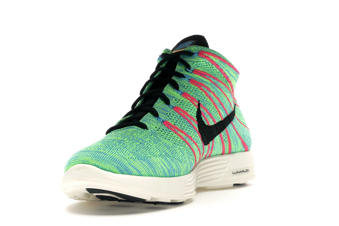 Nike Lunar Flyknit Chukka Blue Glow Volt