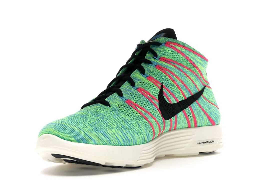 Nike Lunar Flyknit Chukka Blue Glow Volt