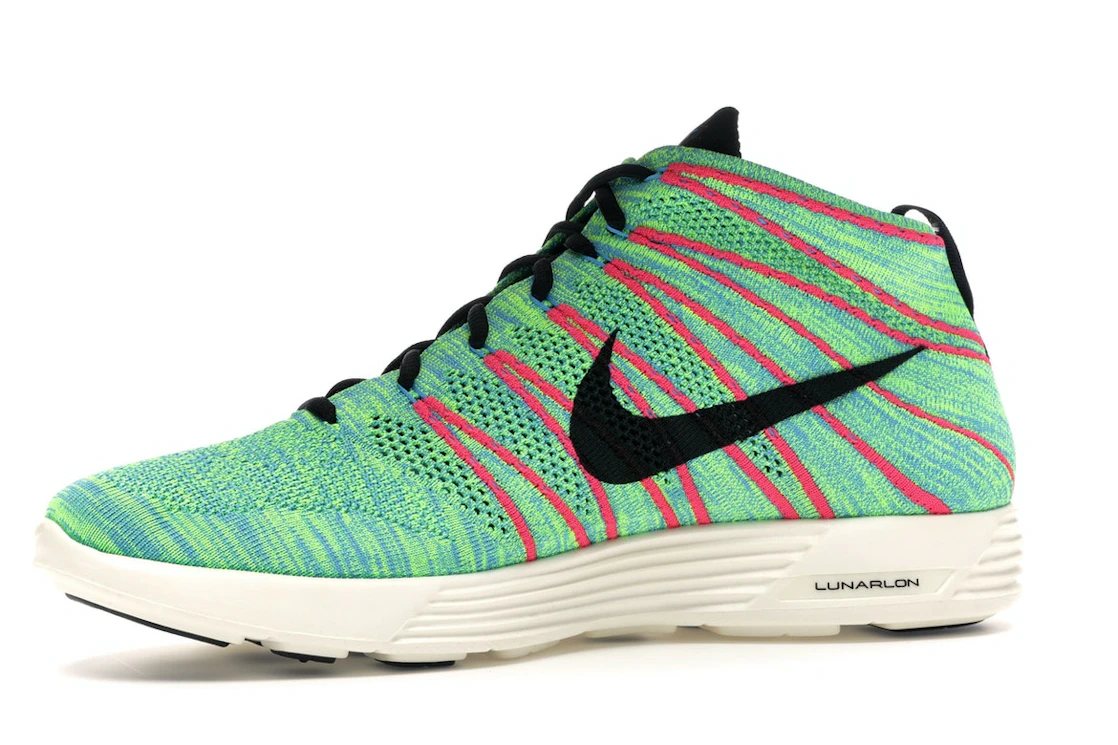 Nike Lunar Flyknit Chukka Blue Glow Volt