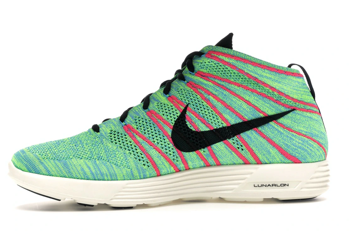 Nike Lunar Flyknit Chukka Blue Glow Volt