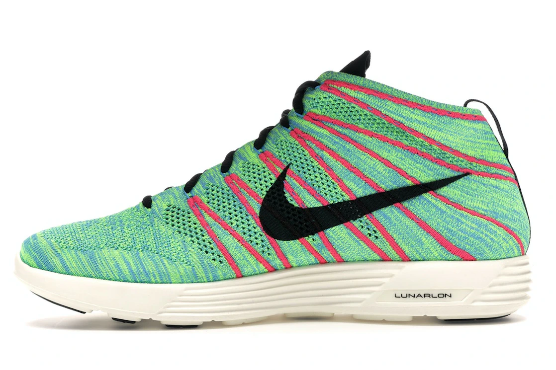 Nike Lunar Flyknit Chukka Blue Glow Volt