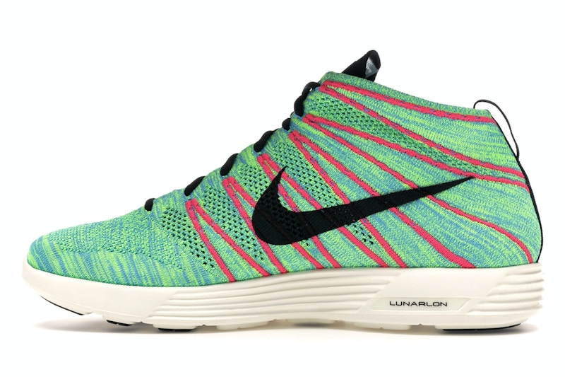 Nike Lunar Flyknit Chukka Blue Glow Volt