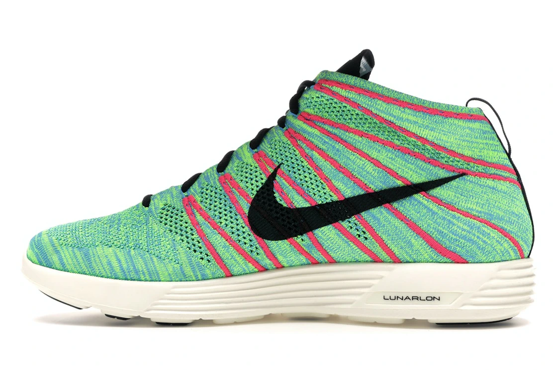 Nike Lunar Flyknit Chukka Blue Glow Volt