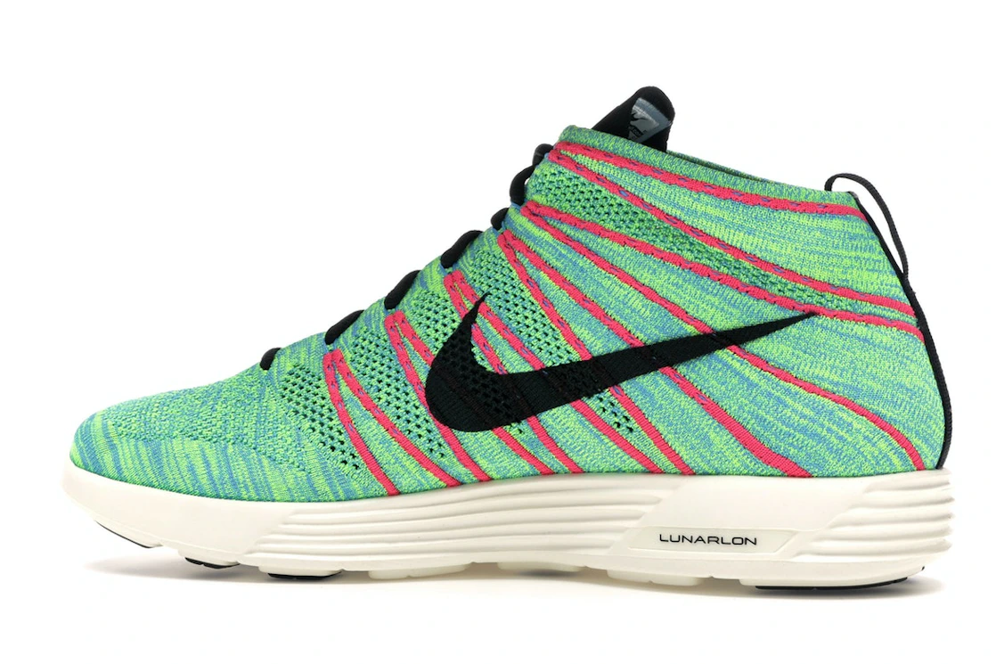 Nike Lunar Flyknit Chukka Blue Glow Volt