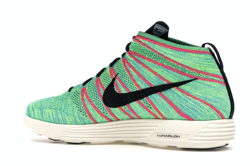 Nike Lunar Flyknit Chukka Blue Glow Volt