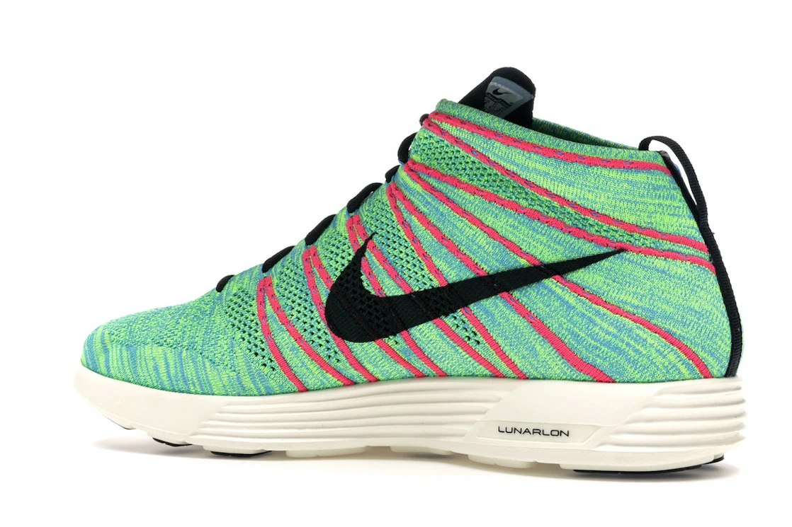 Nike Lunar Flyknit Chukka Blue Glow Volt