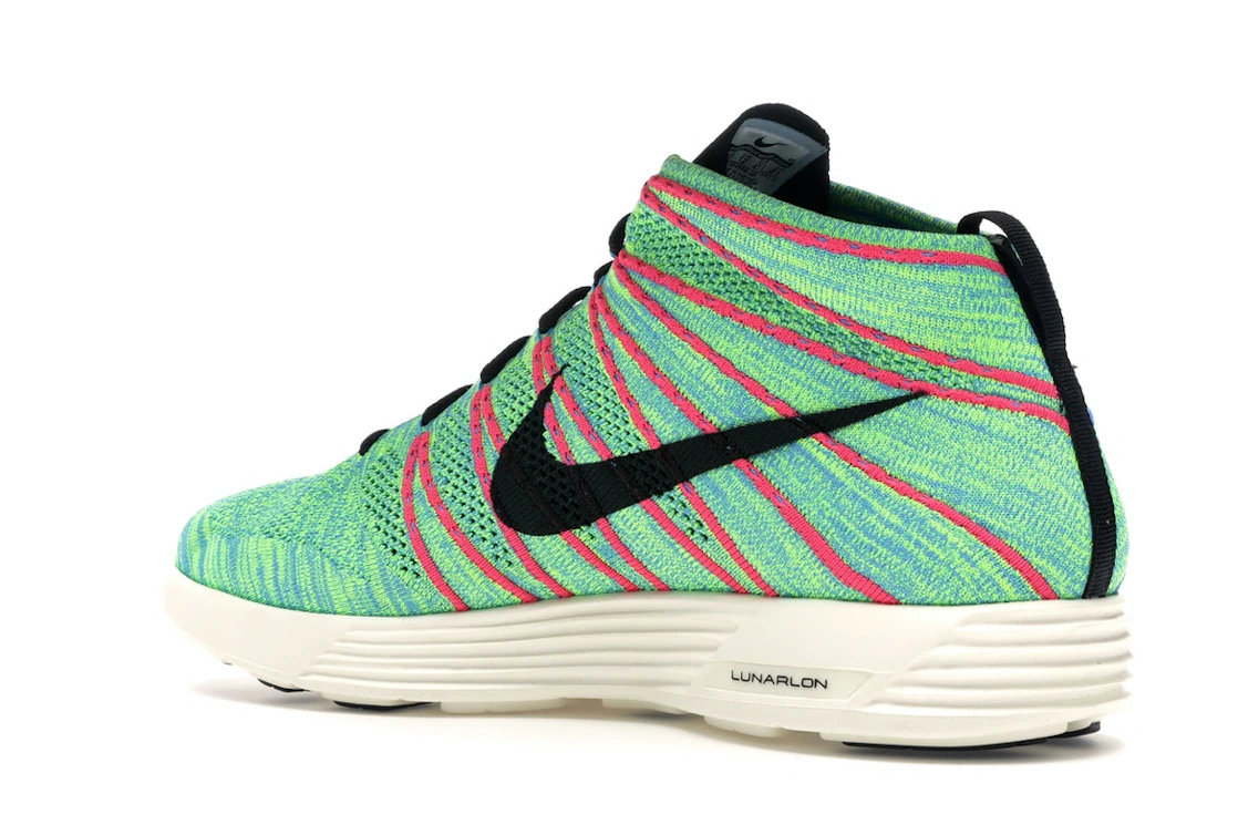 Nike Lunar Flyknit Chukka Blue Glow Volt