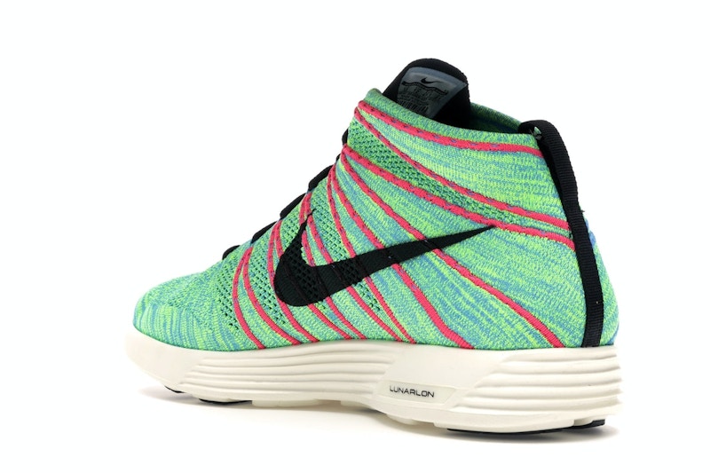 Nike Lunar Flyknit Chukka Blue Glow Volt