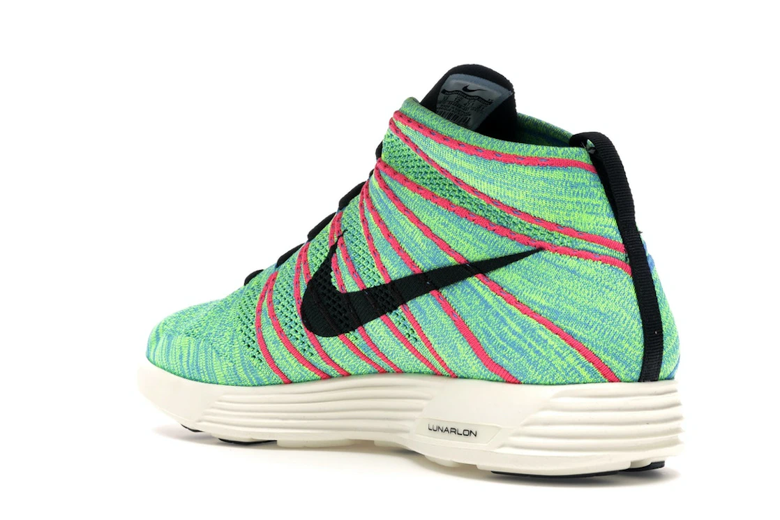 Nike Lunar Flyknit Chukka Blue Glow Volt