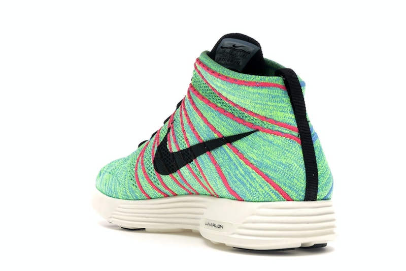 Nike Lunar Flyknit Chukka Blue Glow Volt