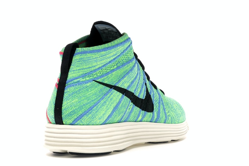 Nike Lunar Flyknit Chukka Blue Glow Volt