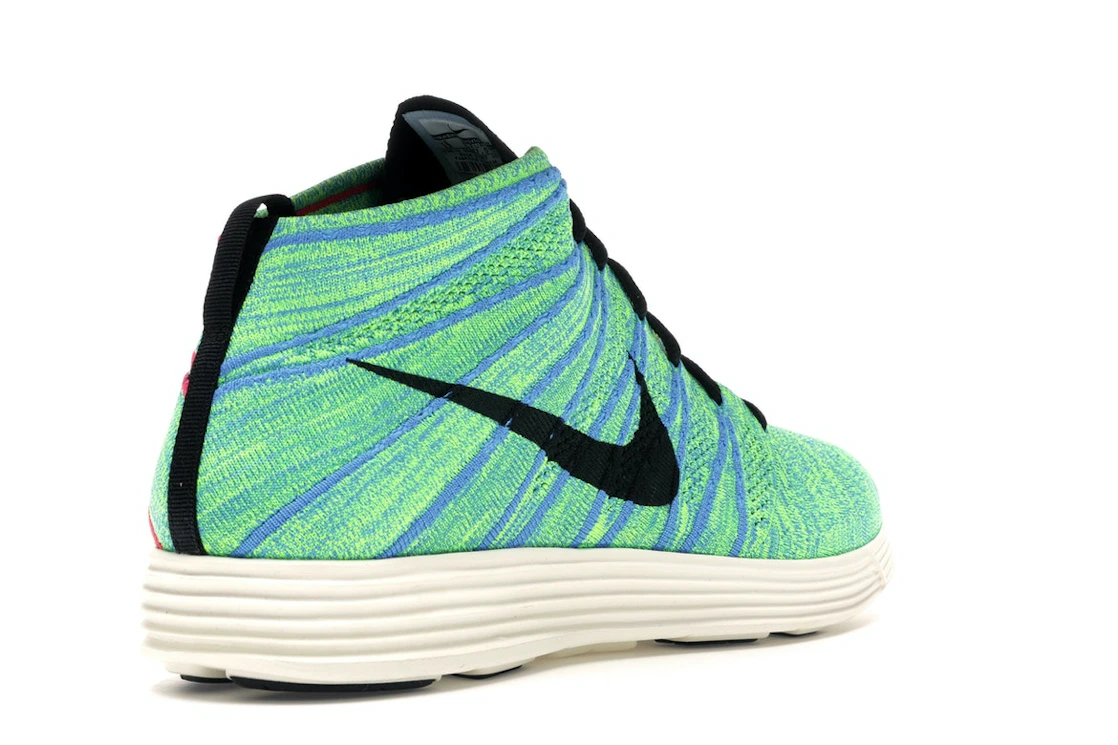 Nike Lunar Flyknit Chukka Blue Glow Volt