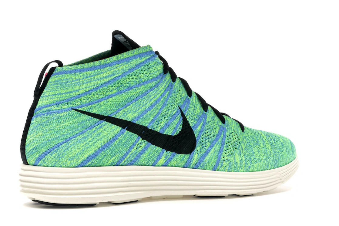 Nike Lunar Flyknit Chukka Blue Glow Volt