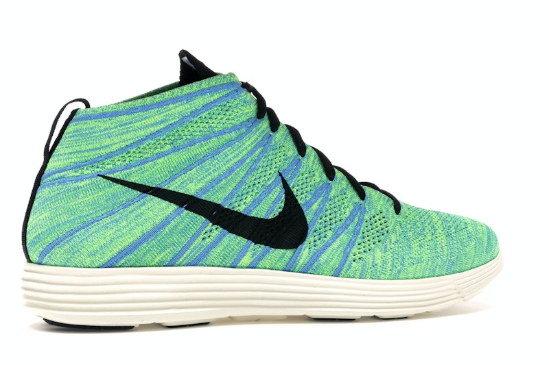 Nike Lunar Flyknit Chukka Blue Glow Volt