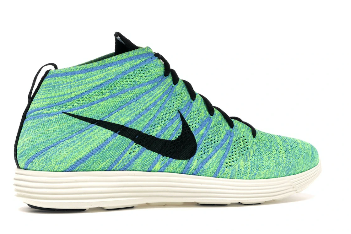 Nike Lunar Flyknit Chukka Blue Glow Volt