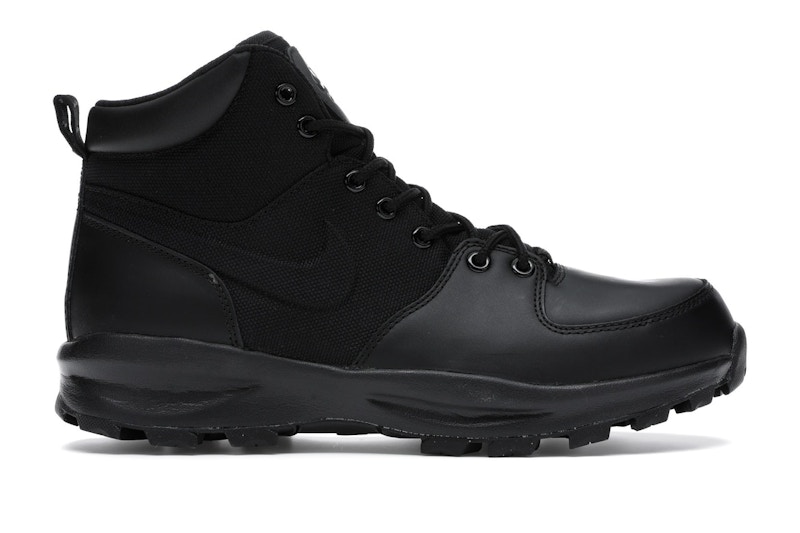 Nike manoa leather best sale black