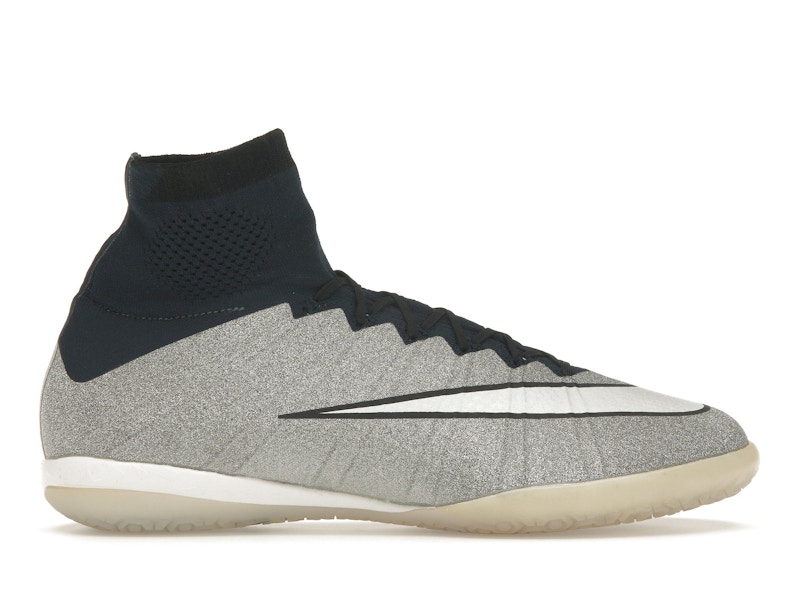 Nike MercurialX Proximo SE IC Metallic Silver Dark Obsidian Men s 805030 014 US