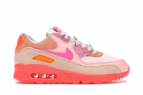 Nike Air Max 90 PRM Platinum Crimson/Bright Purple (Women's