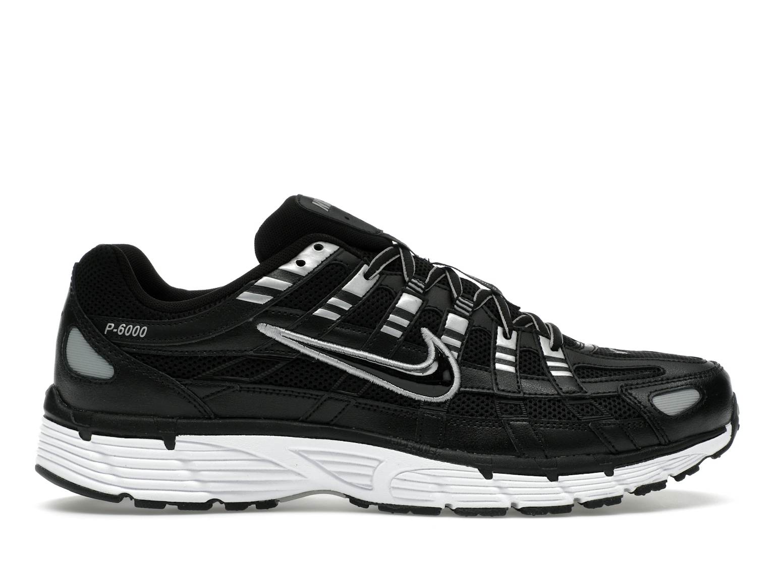 Nike P-6000 Black White Metallic Silver Men's - CD6404-026 - US