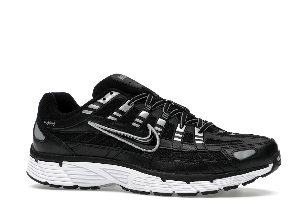 Nike P-6000 Black White Metallic Silver