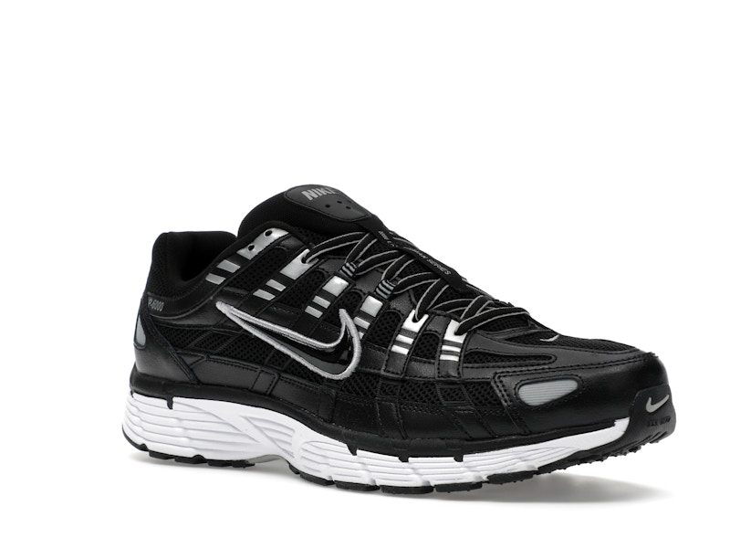 Nike P-6000 Black White Metallic Silver