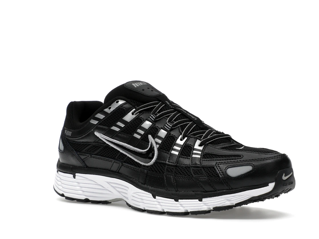 Nike P-6000 Black White Metallic Silver