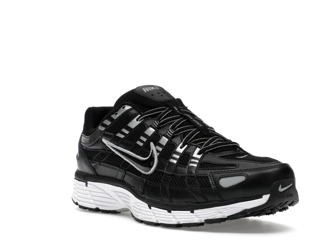Nike P-6000 Black White Metallic Silver