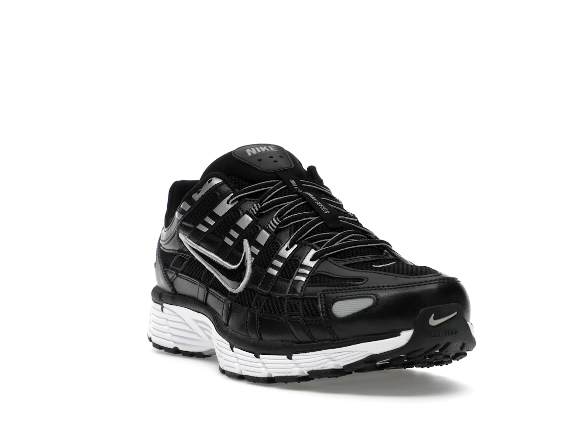 Nike P-6000 Black White Metallic Silver